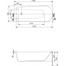 Ванна CERSANIT прямоугольная FLAVIA 170x70 белый P-WP-FLAVIA*170NL